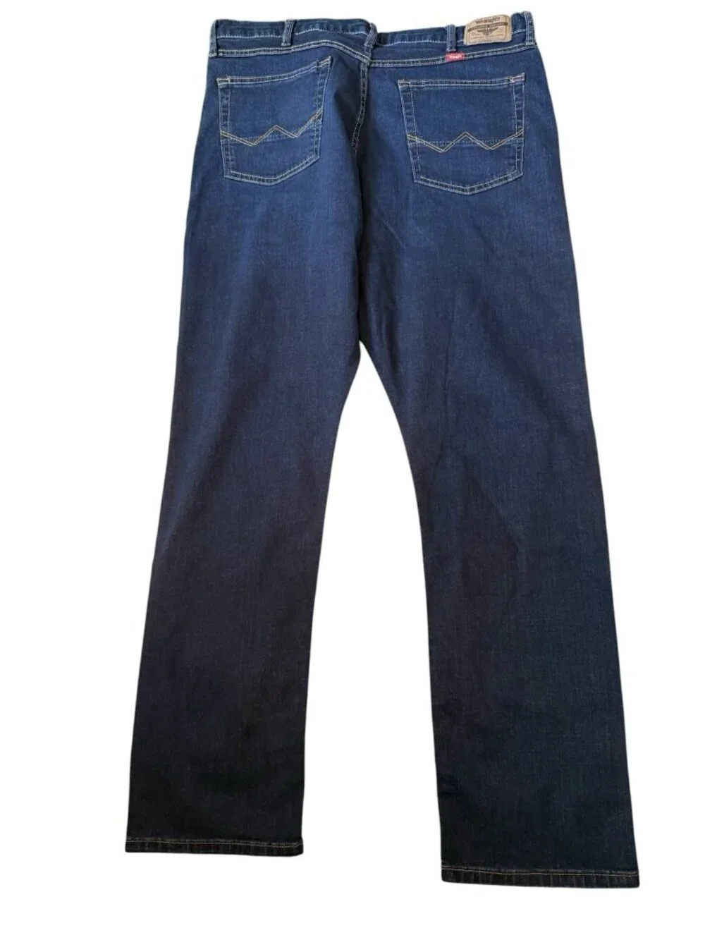 Wrangler Five Star Jeans Athletic Fit Blue Denim Jeans Mens 38x32 Dark Wash *T14